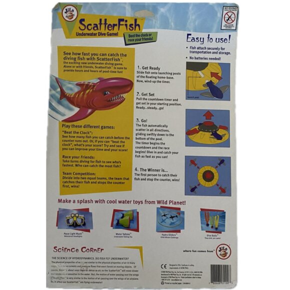 Vintage 2000 Wild Planet ScatterFish Underwater Dive Game - New (NOS) - Picture 2 of 9